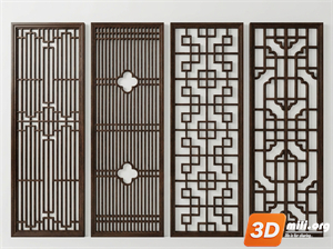 Folding screen Skp Files 